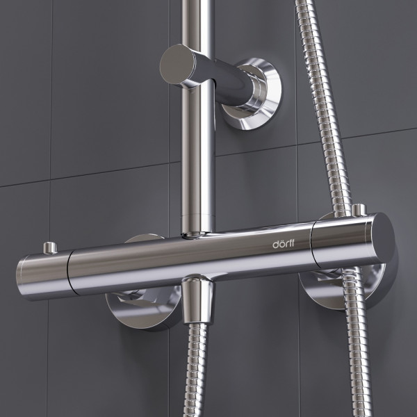 Душевая система Dorff Futura с душевым набором хром (D0710400)