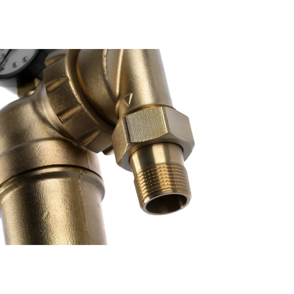 Фильтр самоочищающийся с редуктором Гейзер-Бастион 7508095201 3/4" (латунный корпус, со сгонами) (32679) Фильтр самоочищающийся с редуктором Гейзер-Бастион 7508095201 3/4" (латунный корпус, со сгонами) (32679)