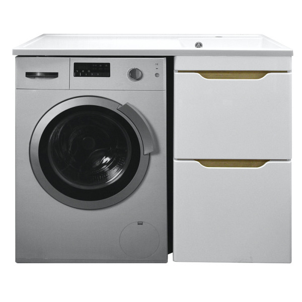 Тумба с раковиной Azario 120 Magenta под с/машинку (56) с раковиной Magenta 120 правая белая (CS00079141) Тумба с раковиной Azario 120 Magenta под с/машинку (56) с раковиной Magenta 120 правая белая (CS00079141)