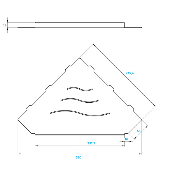 Полка в ванную комнату RGW MT-13B черная (49279913-04) Полка в ванную комнату RGW MT-13B черная (49279913-04)