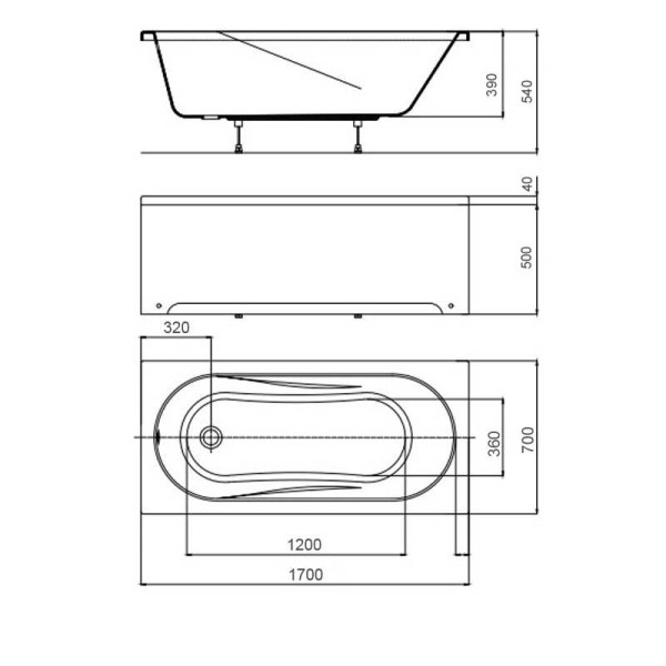 Экран фронтальный1600 (к ванне Лоранто Арктика, Novaro La, белый) Экран фронтальный1600 (к ванне Лоранто Арктика, Novaro La, белый)