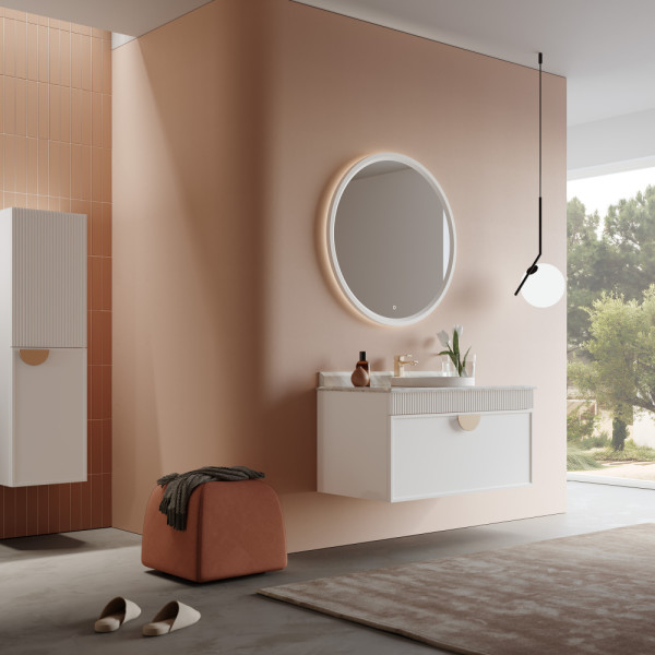 Тумба подвесная Orka Molino 1020x550x530 с раковиной белый матовый (5004581) Тумба подвесная Orka Molino 1020x550x530 с раковиной белый матовый (5004581)