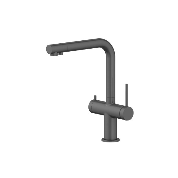 Смеситель для кухни Aquatek Европа с подключением к фильтру питьевой воды шлифованный черный хром (AQ1385BGM) Смеситель для кухни Aquatek Европа с подключением к фильтру питьевой воды шлифованный черный хром (AQ1385BGM)