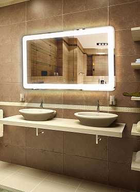 Зеркало для ванной комнаты Континент Velvette