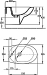 Биде подвесное Jacob Delafon Patio 535х365х335 (E4189-00)