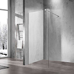 Душевая перегородка Vincea Walk-In 800х2000 стекло прозрачное, профиль черный (VSW-1H800CLB)