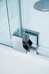 Душевой уголок Cezares Slider 90x80x195 стекло прозрачное, профиль хром (SLIDER-AH-1-80-90/100-C-Cr)