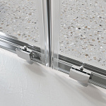 Душевая дверь BelBagno Luce 140x195 стекло прозрачное, профиль хром (LUCE-BF-2-140-C-Cr)