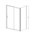 Душевой уголок Vincea Alpha VSR-3AL 1000x800х1900 стекло текстурное, профиль хром (VSR-3AL8010MT)