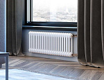 Радиатор стальной Zehnder 2030/4 №1270/7610 4 секций 3/4" RAL 9016 подключение боковое универсальное