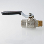Кран 1/2" ВН шаровый Valtec Perfect (чёрная ручка) VT.315.N.04