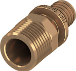 Соединение прямое с наружней резьбой (с ниппелем) TECEflex 50х1 1/2'' НР (бронза) (705610)