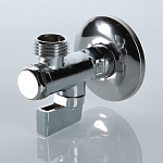 Кран угловой 1/2"Нх10 шаровый Valtec с чашкой и фильтром (обжим) VT.282.N.0410