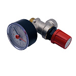 Клапан предохранительный с манометром 1/2"ВН 2,5 бар