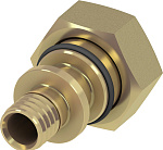 Соединение прямое с накидной гайкой TECEflex 20х3/4"(18) евроконус (латунь) (763620)