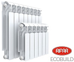 Радиатор биметаллический Rifar Ecobuild Ventil R 300 (4 секции, НП прав подкл. 50 мм.) (RE30004VR)