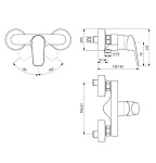 Смеситель для душа Ideal Standard Ceraflex хром (B1720AA)
