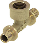 Тройник 90° с внутренней резьбой (с муфтой) TECEflex 40х1/2" ВРх40 мм. (латунь) (769534)