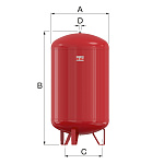 Бак расширительный Flamco для систем отопления Flexcon R 140 л. 1,5/6 бар (16147RU)