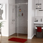 Душевая дверь WasserKRAFT Vils 56R 110х200 стекло прозрачное, профиль хром (56R13)