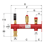 Консоль Flamco Flexconsole Plus 3/4"*3/4" (для баков 8-25 л, без Flexfast) (27988)