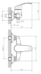 Смеситель для душа Decoroom DR71 хром (DR71055)