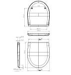Сиденье для унитаза Cersanit Nature DPL EO (S-DS-NTR-DL-t)