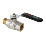 Кран 3/4" ВН шаровый Valtec Perfect (чёрная ручка) VT.315.N.05