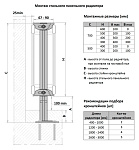 Кронштейн Buderus напольный тип KH5 (для радиаторов высотой 300-600 мм.) (KH570)