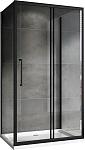 Душевой уголок Abber Schwarzer Diamant 85x110 стекло прозрачное, профиль черный (AG30110BH-S85B-S85B)