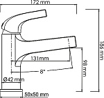 Смеситель для раковины WasserKRAFT Sauer золотой глянцевый (7103)