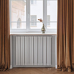 Радиатор стальной Empatiko боковое подключение, кремовый серый (Takt S2-1072-200 Cream Grey)
