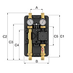 Насосная группа Meibes MeiFlow Top S UC-X DN25 с насосом Grundfos UPM3K Hybrid 25-70 (для систем тепло/холодоснабжения) (M66911.36K)