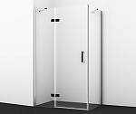 Душевой уголок WasserKRAFT Aller 120х200х100 стекло прозрачное, профиль черный матовый хром (10H10LBLACK MATT)