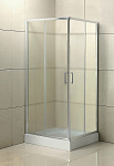 Душевой уголок BelBagno Uno-195 80x80x195 стекло рифленое, профиль хром (UNO-195-A-2-80-P-Cr)