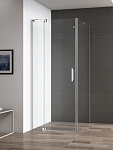 Душевой уголок Cezares Slider 90x80x195 стекло прозрачное, профиль хром (SLIDER-AH-1-80-90/100-C-Cr)