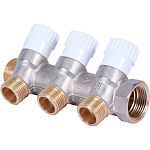 Коллектор 3 отвода регулируемый 3/4"x1/2" Stout (никель) (SMB-6852-341203)