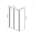 Душевой уголок Vincea Garda VSR-1GB 800х800х1900 стекло прозрачное, профиль хром (VSR-1G8080CL)
