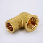 Угольник переходной 1/2"х3/4" ВВ Uni-Fitt (латунь) 610G3200