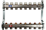 Коллекторная группа 8 отводов 1"x3/4"(18)EK без расходомеров Stout (нерж.сталь) (SMS-0922-000008)