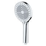 Лейка для душа Melodia Luxe d120 мм хром, 3 функции (MKP26310BL)