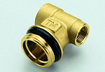 Тройник коллекторный концевой 3/8"*1"*1/2" (латунь) Tiemme (1950001 / 1890G030406)