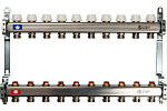 Коллекторная группа 10 отводов 1"x3/4"(18)EK без расходомеров Stout (нерж.сталь) (SMS-0922-000010)