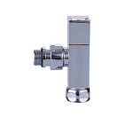 Вентиль запорный для полотенцесушителя Vieir 1/2"x3/4" НВ хром (VR2034B)