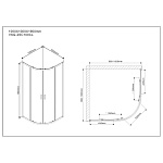 Душевой уголок Vincea Scala 1000х1000x1900 стекло прозрачное, профиль хром (VSQ-2SC100CL)
