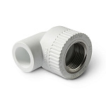 Угольник переходной PP-R 20*1/2"В "Pro Aqua" (латунь, белый) (PA26008P)