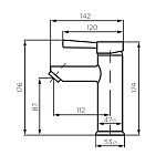 Смеситель для раковины Dorff Logic NEW (D3002100SS)