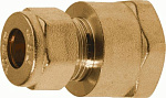 Соединение прямое 10*1/2"В TeRma (обжим, латунь) (06333)