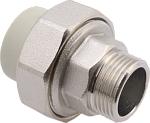 Сгон PP-R 40*1 1/4"Н FV-Plast (латунь, серый) (AA237040054)