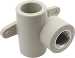 Водорозетка проходная PP-R 25*1/2" В FV-Plast (латунь, серая) (AA220025012)